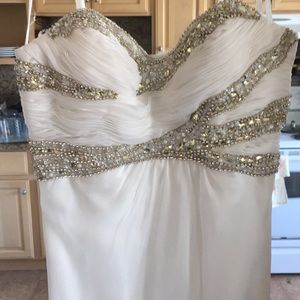 White formal dress